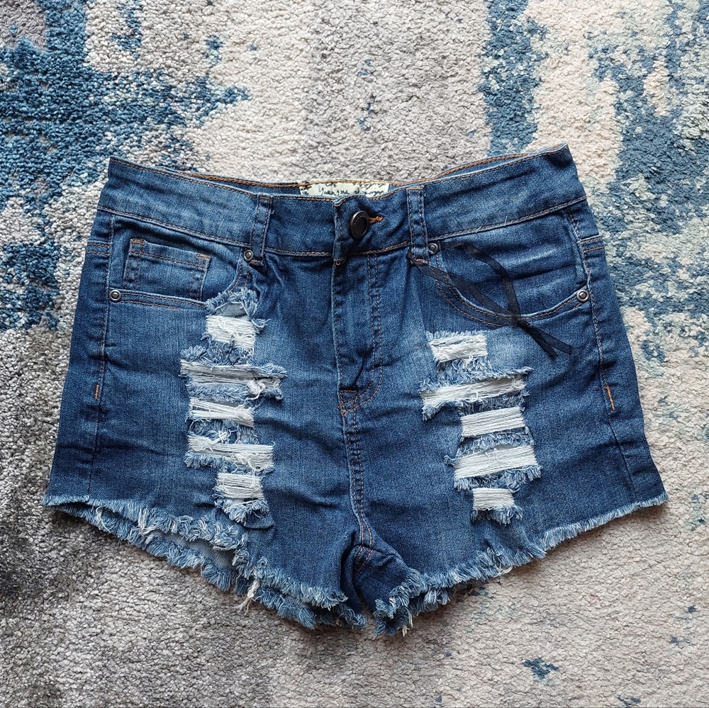 distressed shorts